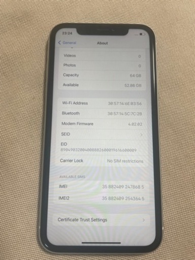携帯電話/スマホ iPhone XR 64GB