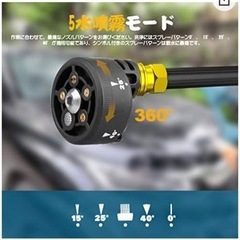 【新品】高圧洗浄機　コードレス　20V充電式　激安仕入れ数量限定　なくなり次第終了の画像