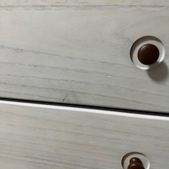 ニトリ　ローチェスト (ケビン 75 WH/BR) 0540494の画像
