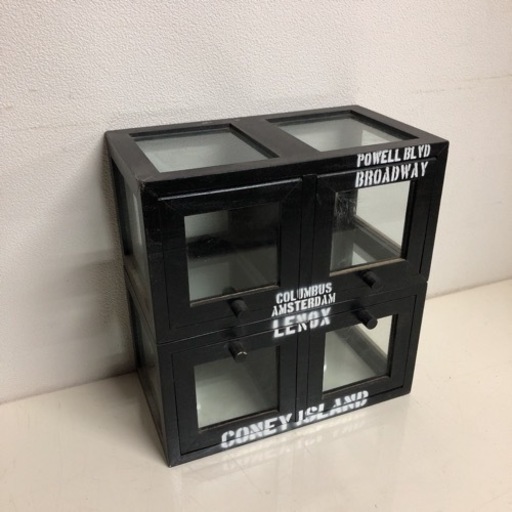ガラス ショーケース  BLACK 引き取りに来てくださる方！1名様限定!!