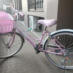 子供用(女の子)24インチ中古自転車
