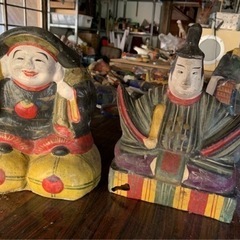 商談中、土雛アンティーク