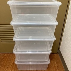 無料！　クリアボックス、ケース　5個