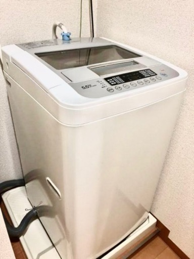 【取りに来ていただける方】WF-C55SW LG 全自動洗濯機 5.5kg 中古品