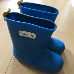 長靴　レインシューズ　futafuta 青