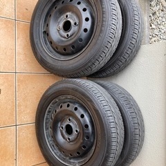 バリ山！軽自動車に！　155 65 13　4本 タイヤ　ホイール　ダイハツ