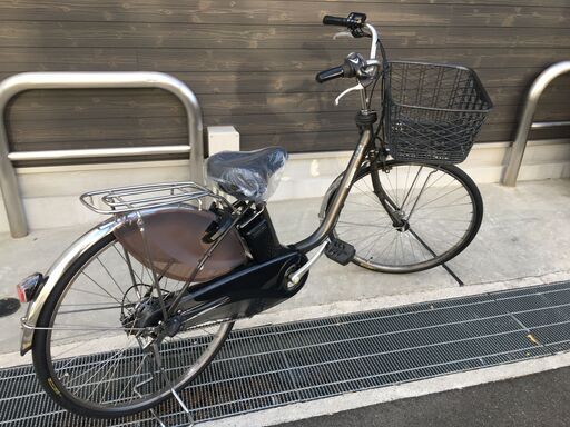 地域限定送料無料　ビビ　DX　16AH　子供乗せ　茶②　神戸市　電動自転車 地域限定送料無料 パナソニック ビビDX 16AH 子供乗せ 新基準