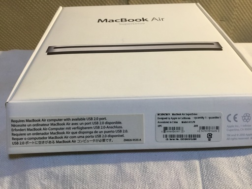 【【純正】 Apple USB SuperDrive　】詳細自己責任で自ら現物を確認後の購入をよろしくお願いいたします。