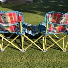 ロゴス　子供用2人掛け　折りたたみ　キャンプの画像