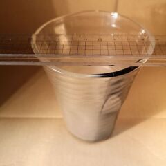 きれいな泡のビアグラス