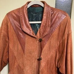 レザーとスェードのコート　L〜L Lくらいの画像