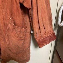 レザーとスェードのコート　L〜L Lくらいの画像