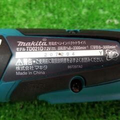 マキタ TD021D ペンインパクトドライバー【リライズ野田愛宕店】【店頭取引限定】【中古】管理番号：IT15X3PU86Y0の画像