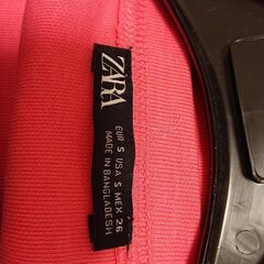 お話決まりました！ZARA　コットンTシャツワンピース　sサイズの画像