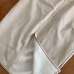 フェイクレザータイトスカート白の画像