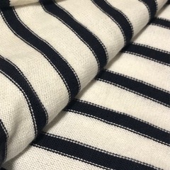 ★天竺 ボーダー の生地 約160✖️80 cm★の画像