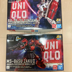 ユニクロ　ガンダム　プラモデル