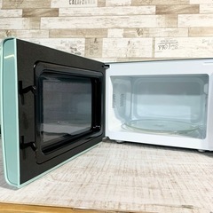 【当日可能‼️】A-stage 単機能レトロ調電子レンジ✨ ライトグリーン🍏 20L 配送無料🚛の画像