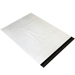 宅配ビニール袋 配送用 宅配袋 強力テープ付き 郵送 梱包 防水 白 薄手 軽量丈夫 透けない マチなしの画像