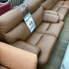 KN-53【ご来店頂ける方限定】本革　2シーターソファ　キャメル