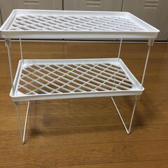 積み重ね棚（折りたたみ可能）の画像
