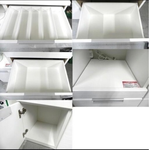 ニトリ レンジボード 幅100cm 高さ205cm 白 食器棚