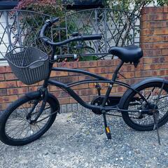 お洒落な自転車 ビーチクルーザーの画像
