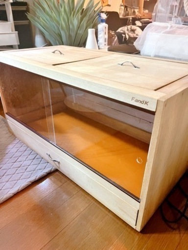 爬虫類、小動物木製ケージオーダー品