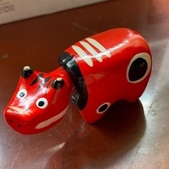 ✅取引決定。赤べこの置物