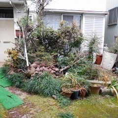 庭の掃除から抜根,伐採,草刈　整地