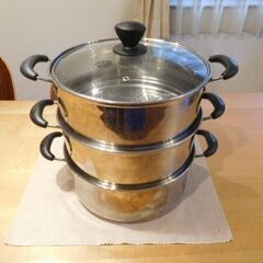 ステンレス製　蒸し器