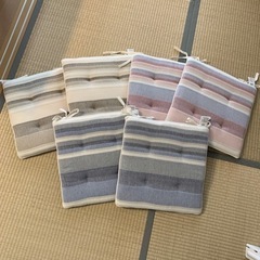 【美品】座布団　クッション　ニトリ　6枚組