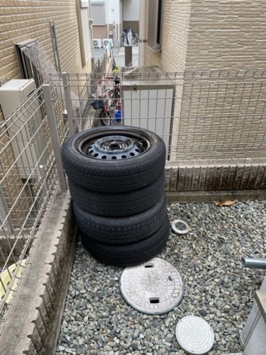 タイヤ　ホイールセット　155/65 R14 75S   スペーシア　ホイールカバー