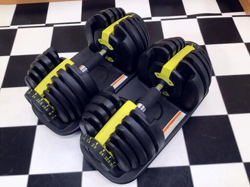 【岐阜 直接引取り限定】アジャスタブルダンベル 可変式ダンベル ダンベル ペアセット 24kg 筋トレ ホームジム 可変 プレート