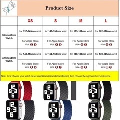 新色追加 AppleWatch ブレイデッドソロループ 38 40 41mm6色の画像