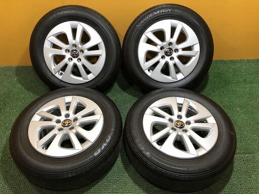 No.700　トヨタ 50系プリウス純正ホイール 15インチ 5穴 PCD100　トーヨー タイヤ 195/65R15　4本セット