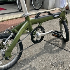 OUTRUNK 14インチ　折り畳み自転車　カーキ