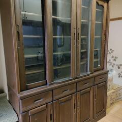 引取り決定しました!!   アンティーク食器棚 本棚  キッチン...