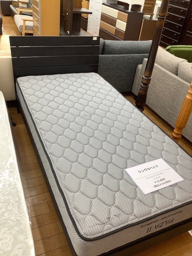 シングルベッド　キズ・ヨゴレ有　W100×D200×H86/48cm