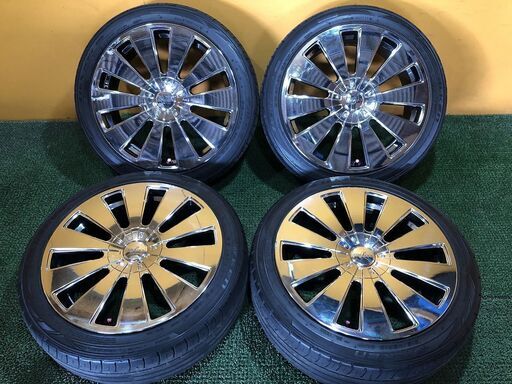 No.702　FABULOUS ファブレス　18インチ メッキホイール　18×7.5J　5穴 PCD100/114.3　4本セット