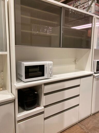 【愛品館市原店】松田家具　スライド扉キッチンボード 愛品館市原店】松田家具 スライド扉キッチンボード【愛市IKB】