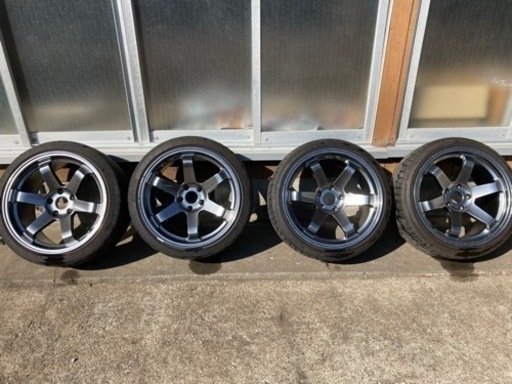 AVID.1 AV-06 18インチ 9.5j +24 タイヤ付き　4本