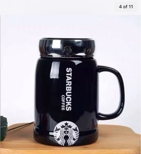 【海外限定　日本未発売】スターバックスマグカップ500ml＆スプーンセット 黒