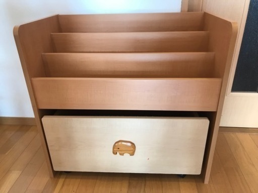 ピノコロ　絵本ラック　おもちゃ収納　絵本棚　木製