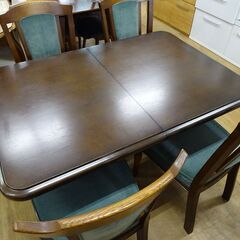 値下げしました！　飛騨産業　キツツキ　伸長式ダイニング5点セット【愛品倶楽部柏店】の画像