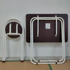 折りたたみデスクチェアーセットの画像