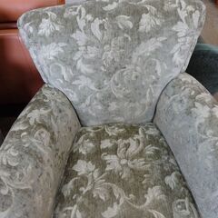 在庫2点　草花柄　1人掛けソファー【愛品倶楽部柏店】の画像