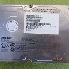 デスクトップ用パソコン　内蔵ハードディスク 40GB