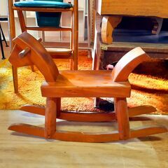 レトロな木馬 乗り物玩具 オブジェ 置物 ディスプレイにも /T...