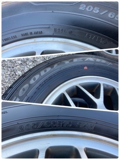 ??レア‼️ディアマンテ純正アルミ??205/65R15 2016年グッドイヤーサマータイヤ